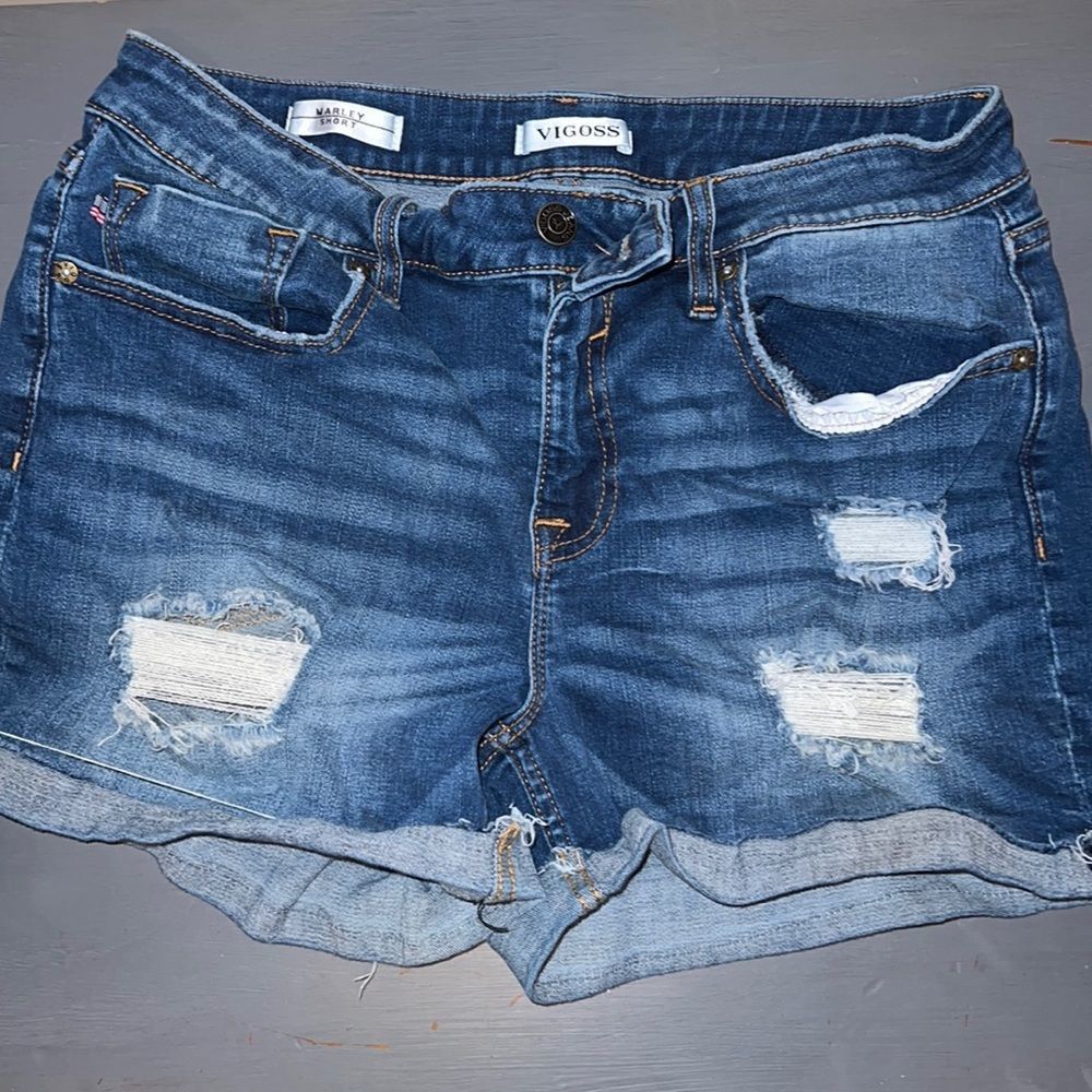 Vigoss Marley distressed denim shorts